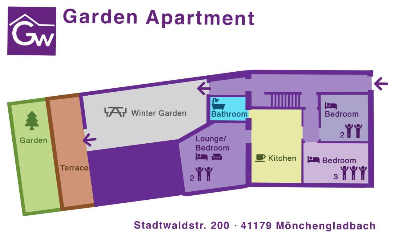 Gaestewohnung Moenchengladbach Esterno foto
